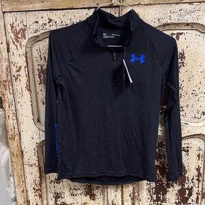 Under Armour Black Pullover with Blue Accents